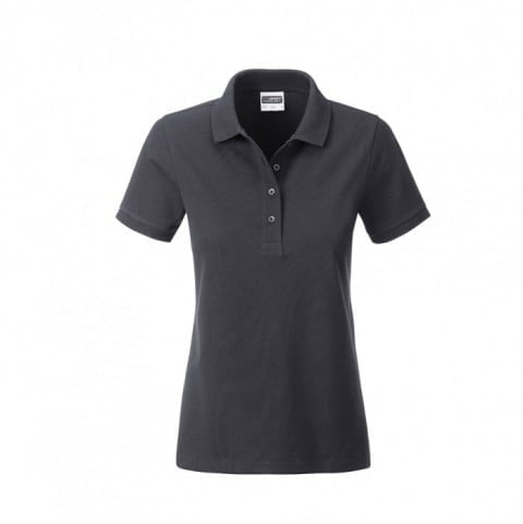 Graphite (Solid) - Damska koszulka polo Basic