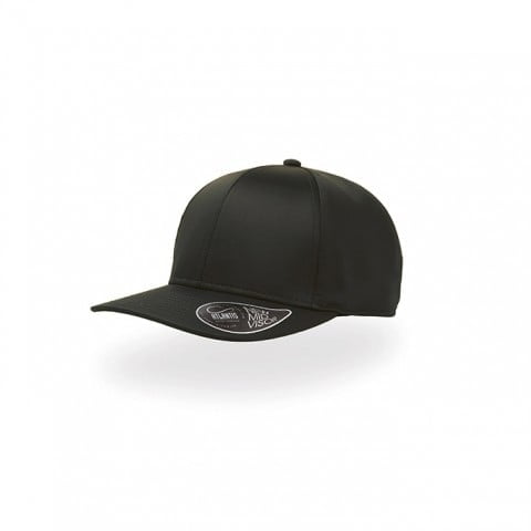 czarna czapka reklamowa z logo