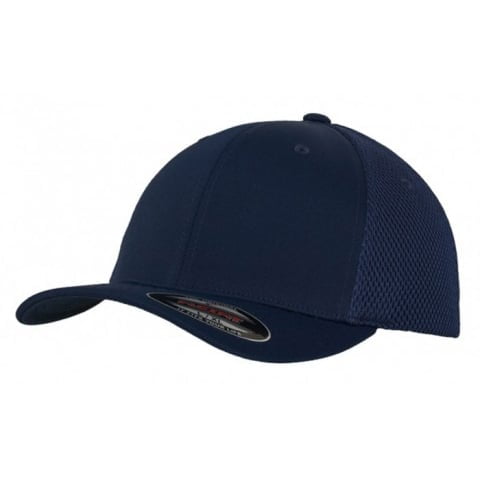 granatowa czapka flexfit z haftem