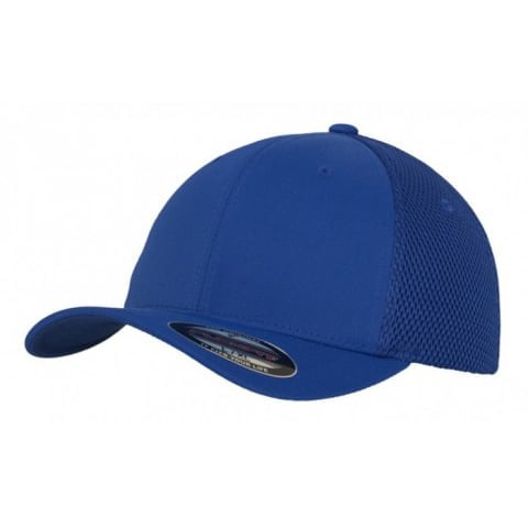 niebieska czapka flexfit z haftem