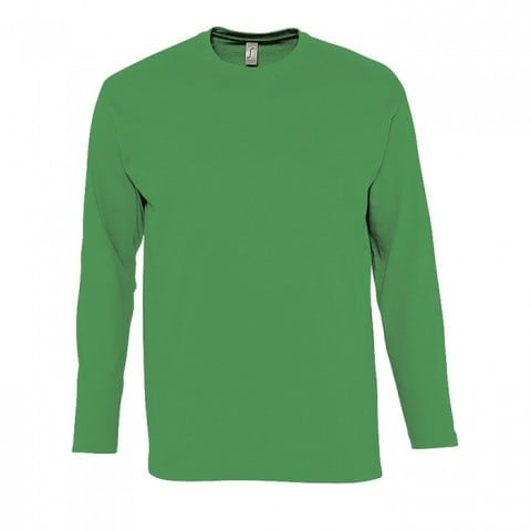 Zielony t-shirt męski z długim rękawem Men's Longsleeve Monarch Sol's 11420