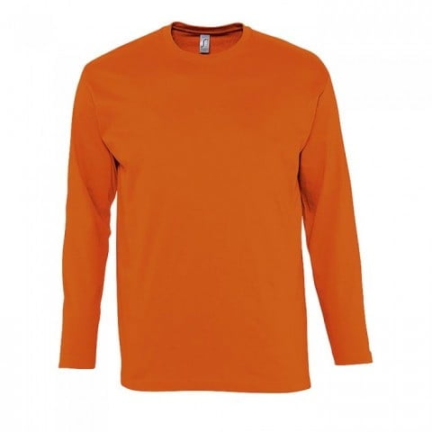 Pomarańczowy t-shirt męski z długim rękawem Men's Longsleeve Monarch Sol's 11420