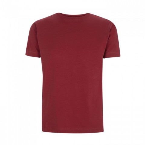 Ciemnoczerwony klasyczny organiczny t-shirt dla marki własnej - Continental Jersey T-shirt N03