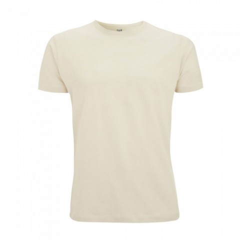 Beżowy klasyczny organiczny t-shirt dla marki własnej - Continental Jersey T-shirt N03