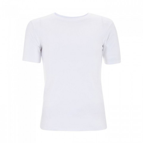 Biały klasyczny organiczny t-shirt dla marki własnej - Continental Jersey T-shirt N03