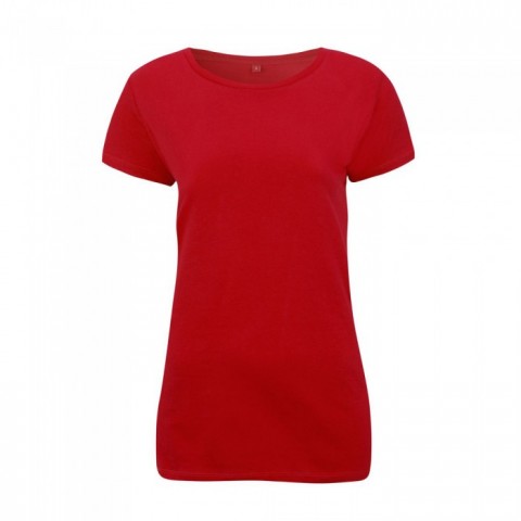 RE - Red - Damski Regular Fitted T-shirt N09