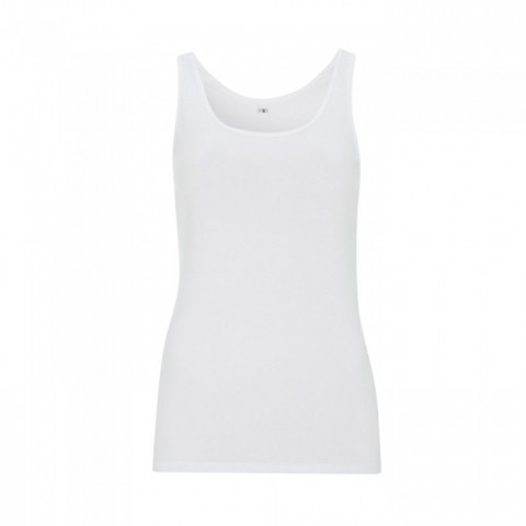 WH - White - Damski Tank Top Klasyczny Jersey N27