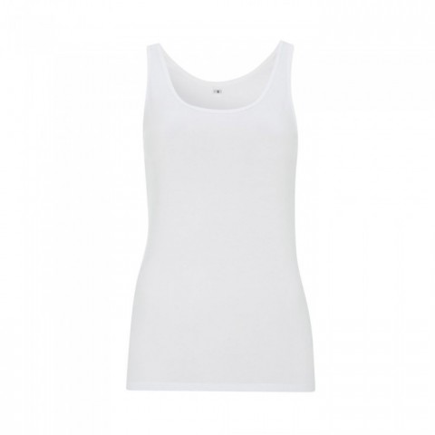 WH - White - Damski Tank Top Klasyczny Jersey N27