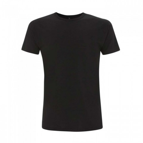 Czarna koszulka męska bambusowa GOTS Bamboo Jersey t-shirt N45