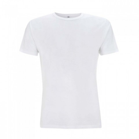 Biała koszulka męska bambusowa GOTS Bamboo Jersey t-shirt N45