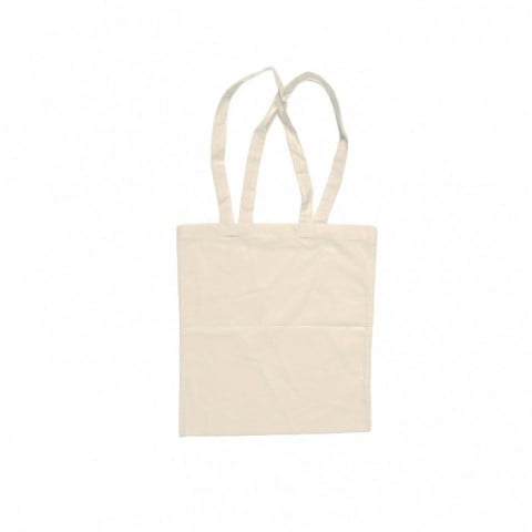 Natural - Cotton bag, long handles