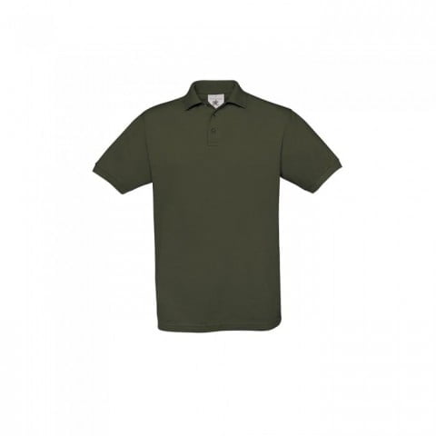 Khaki - Męska koszulka polo Safran