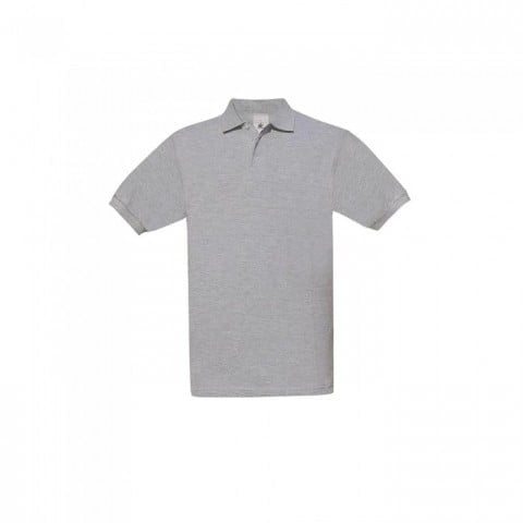 Heather Grey - Męska koszulka polo Safran