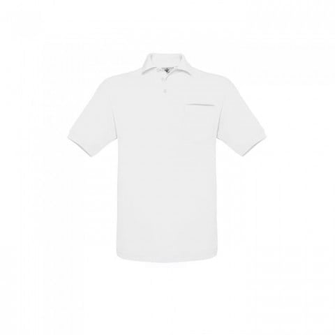 White - Koszulka polo Safran z kieszonką