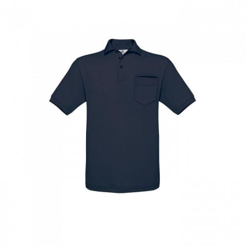 Navy - Koszulka polo Safran z kieszonką