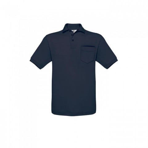 Navy - Poloshirt Safran mit Tasche