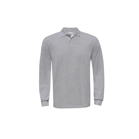 Heather Grey - Koszulka polo Unisex Heavymill