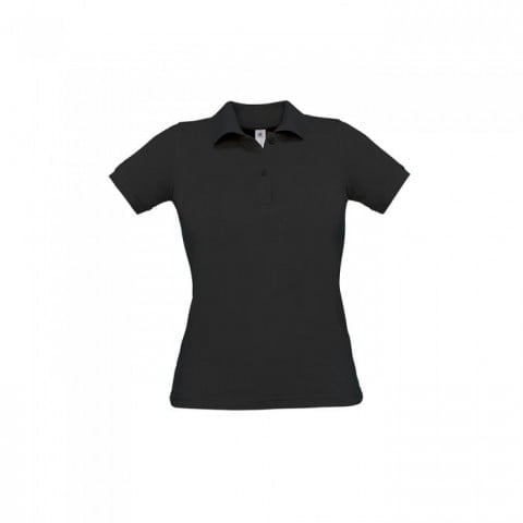 Black - Damska koszulka polo Safran Pure