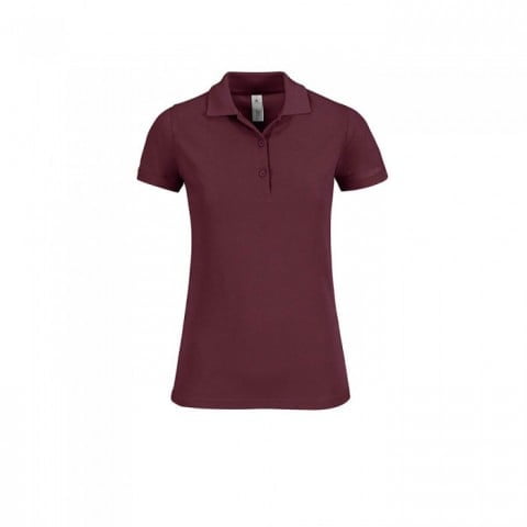 Burgundy - Damska koszulka polo Safran Timeless