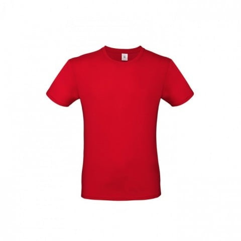 Męska czerwona koszulka B&C #E150