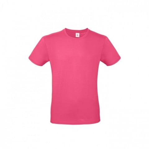 Męska różowa koszulka B&C #E150