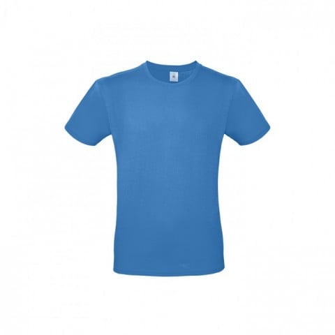 Męska niebieska koszulka B&C #E150