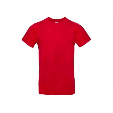 Czerwona męska koszulka B&C TU03T #E190