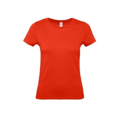 Pomarańczowy damski t-shirt z własnym drukiem lub haftem B&C TW02T #E150