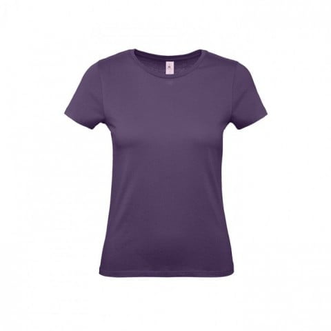 Fioletowy damski t-shirt z własnym drukiem lub haftem B&C TW02T #E150