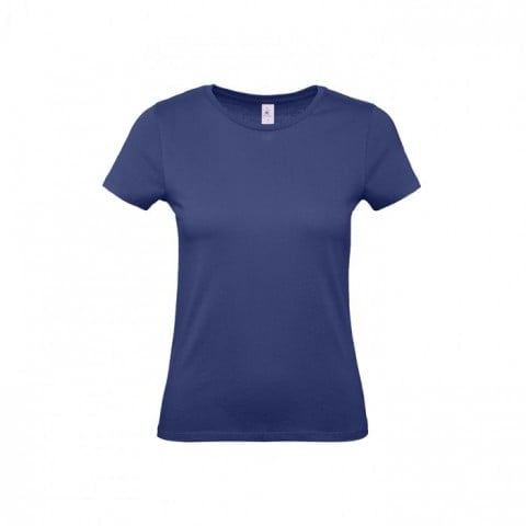Granatowy damski t-shirt z własnym drukiem lub haftem B&C TW02T #E150