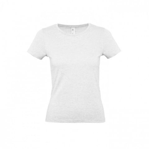 Jasnoszary damski t-shirt z własnym drukiem lub haftem B&C TW02T #E150