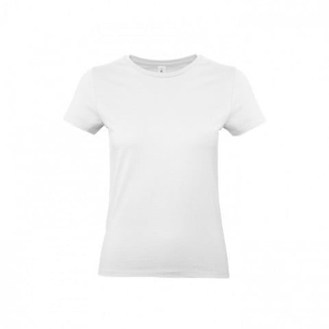 Biały klasyczny damski tshirt B&C TW04T