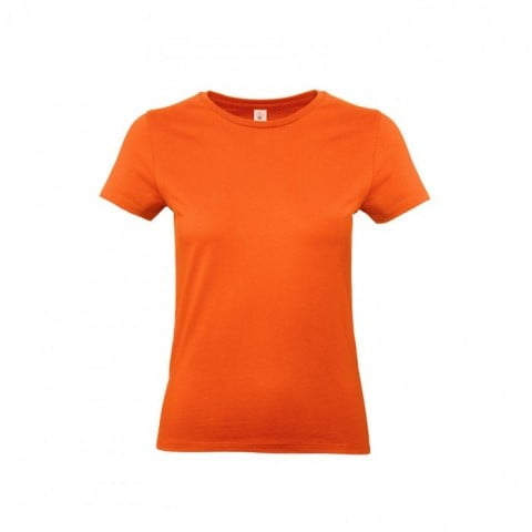 Pomarańczowy klasyczny damski tshirt B&C TW04T
