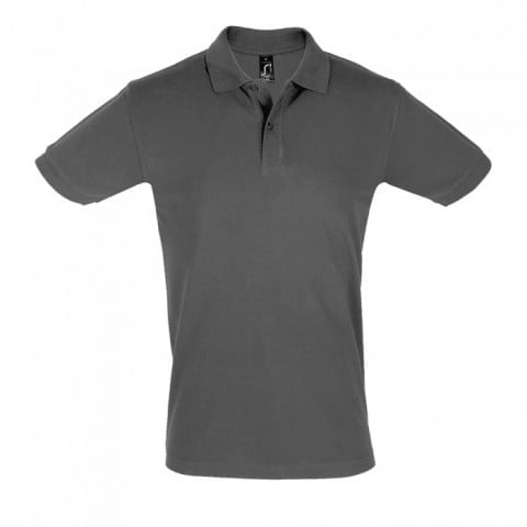 Dark Grey - Męska koszulka polo Perfect