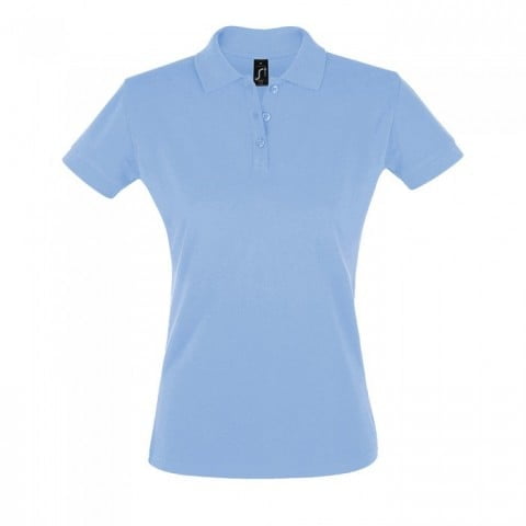 Sky Blue - Damska koszulka polo Perfect