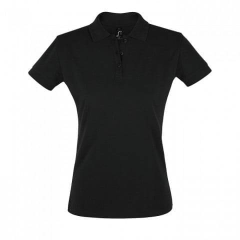 Black - Damska koszulka polo Perfect