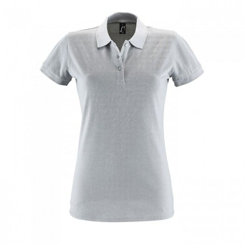Pure Grey - Damska koszulka polo Perfect