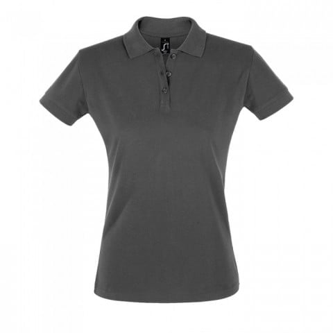 Dark Grey - Damska koszulka polo Perfect