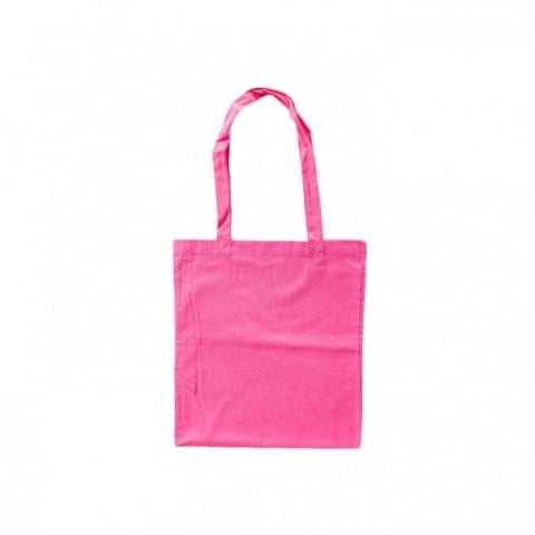 Pink - Cotton bag, long handles