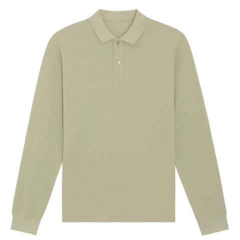 Sage Green - Koszulka polo z długim rękawem unisex Prepster Longsleeve