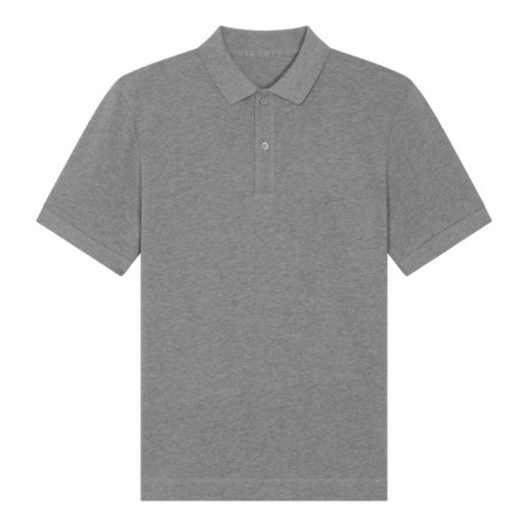 Bawełniana jasnoszara melanżowa koszulka polo unisex Stanley Stella Prepster