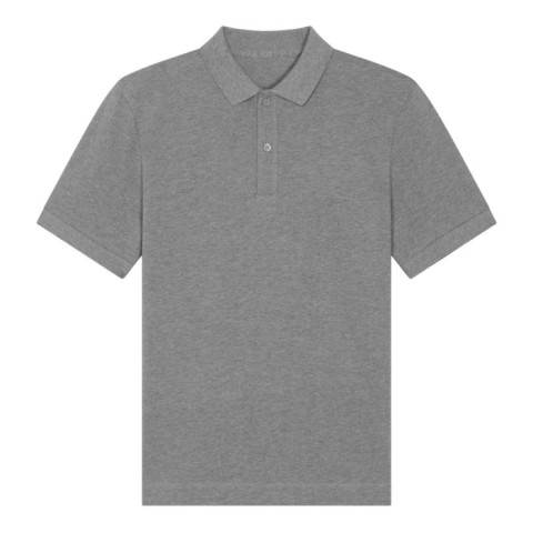 Bawełniana jasnoszara melanżowa koszulka polo unisex Stanley Stella Prepster