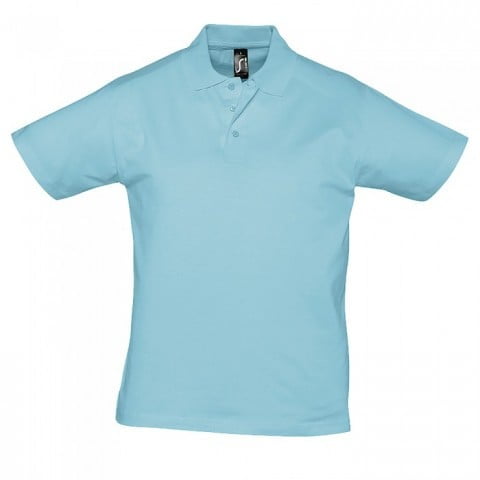 Atoll Blue - Męska koszulka polo Prescott