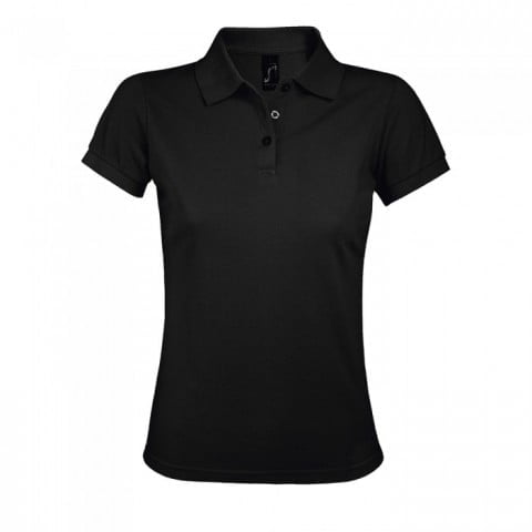 Black - Damska koszulka polo Prime