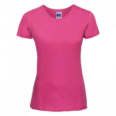 Różowa koszulka damska Oeko tex Slim Fit R-155F-0