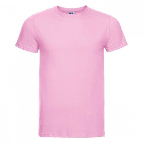 Różowa koszulka męska Slim Fit Russell R-155M-0