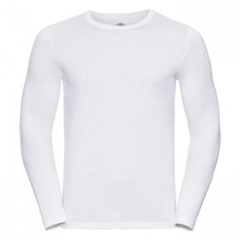 White - Męski longsleeve HD