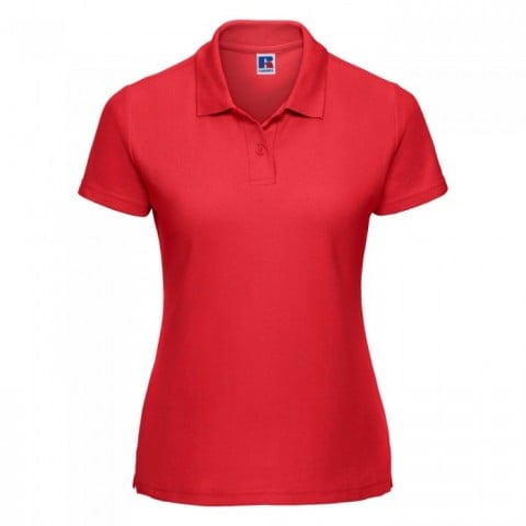 Bright Red - Damska koszulka polo Polycotton