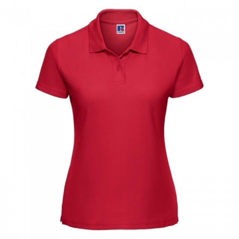 Classic Red - Damska koszulka polo Polycotton