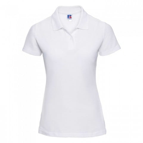 White - Ladies Poloshirt Polycotton
